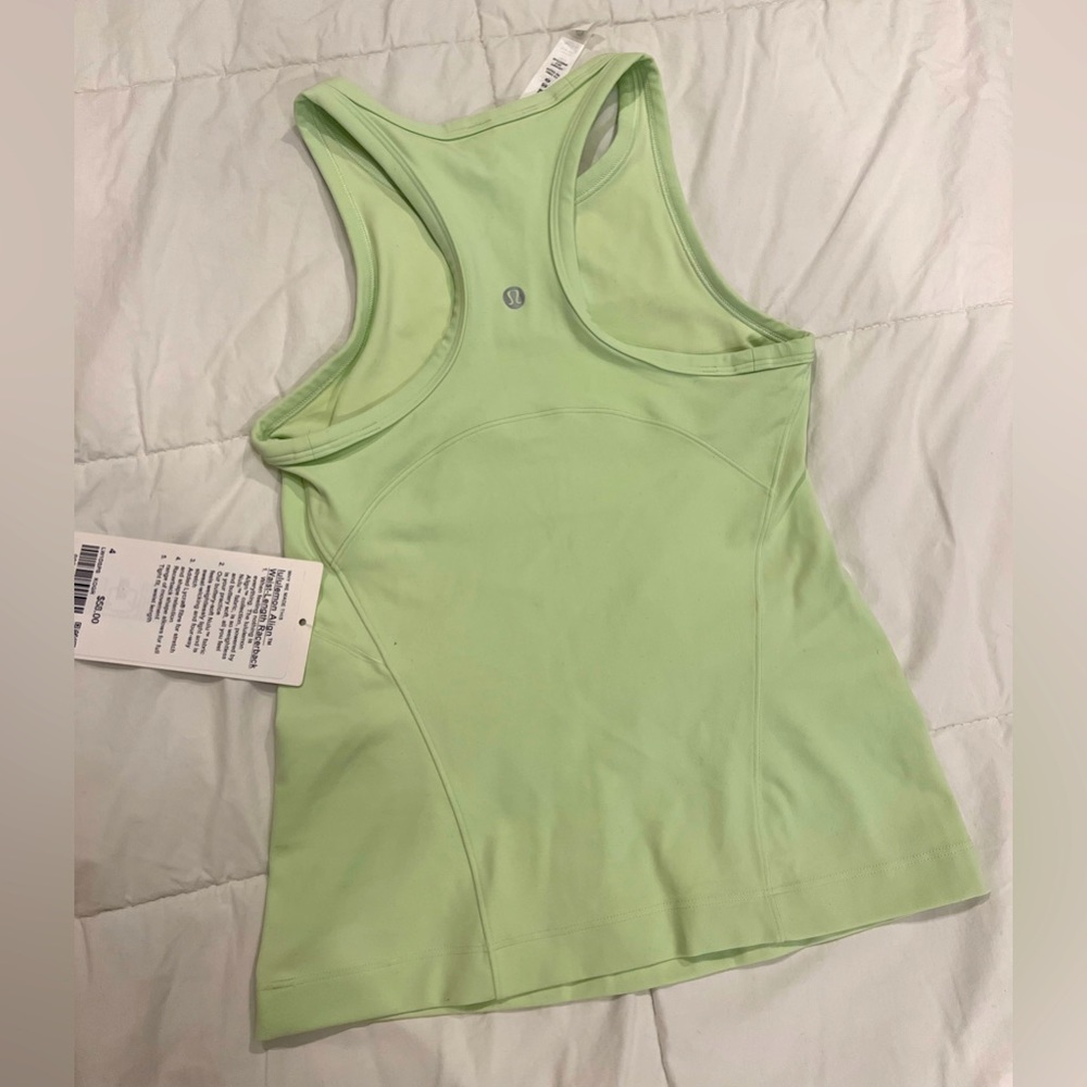 NWT lululemon align waist-length racerback kohlrabi green